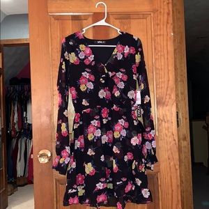 Long Sleeve Floral Dress